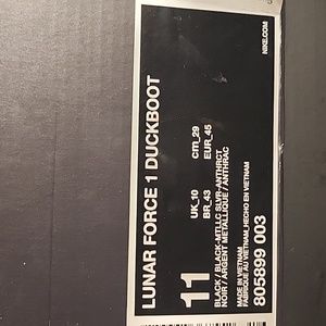 Nike Lunar Force One Duckboot Size 11